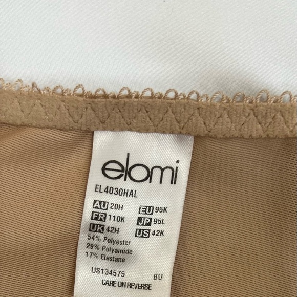 Elomi Cate Full Coverage Bra with Lace and Supportive Straps Size UK 42H - Picture 6 of 7